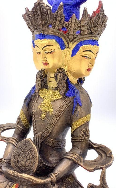 ◇ 希少！！◇四面大日如来（ヴァイローチャナ）像◇仏教 チベット-S