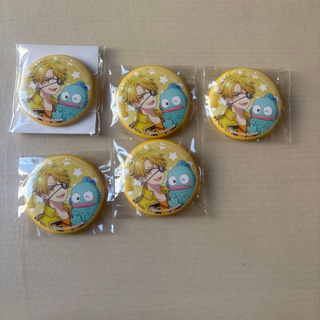 カラフルピーチ 缶バッジ 5個 たっつん サンリオ - メルカリ