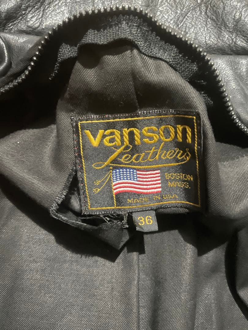 ユンボ様専用 VANSON F 36 ライダース 牛革 本革 オールドold - メルカリ