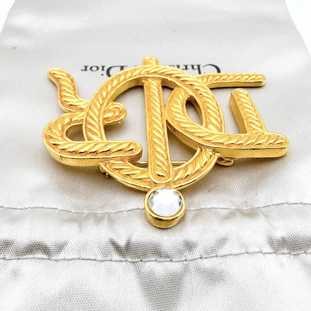 2967-2 ✨Dior ブローチ CD ロゴ 希少 刻印