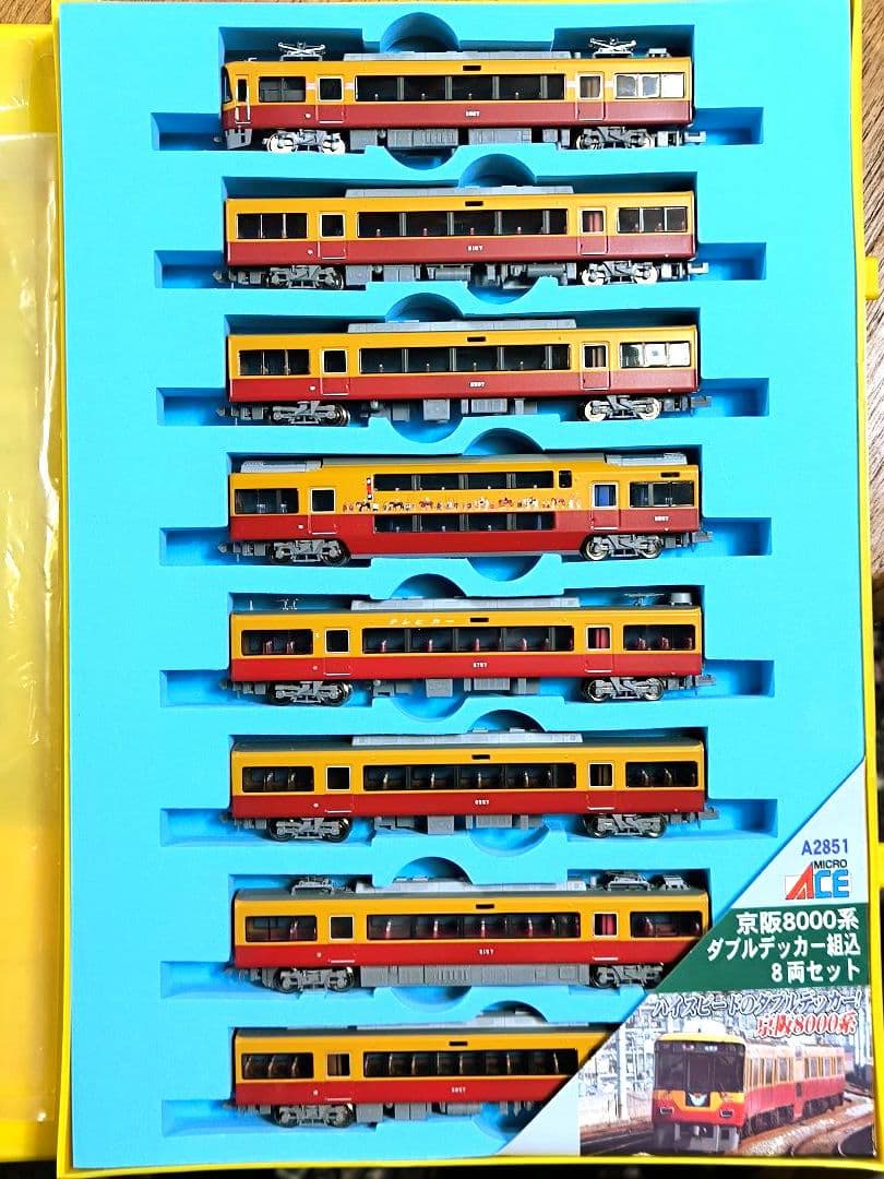 マイクロ】A-2851、京阪電鉄8000系、旧塗装、8両セット【匿名配送】
