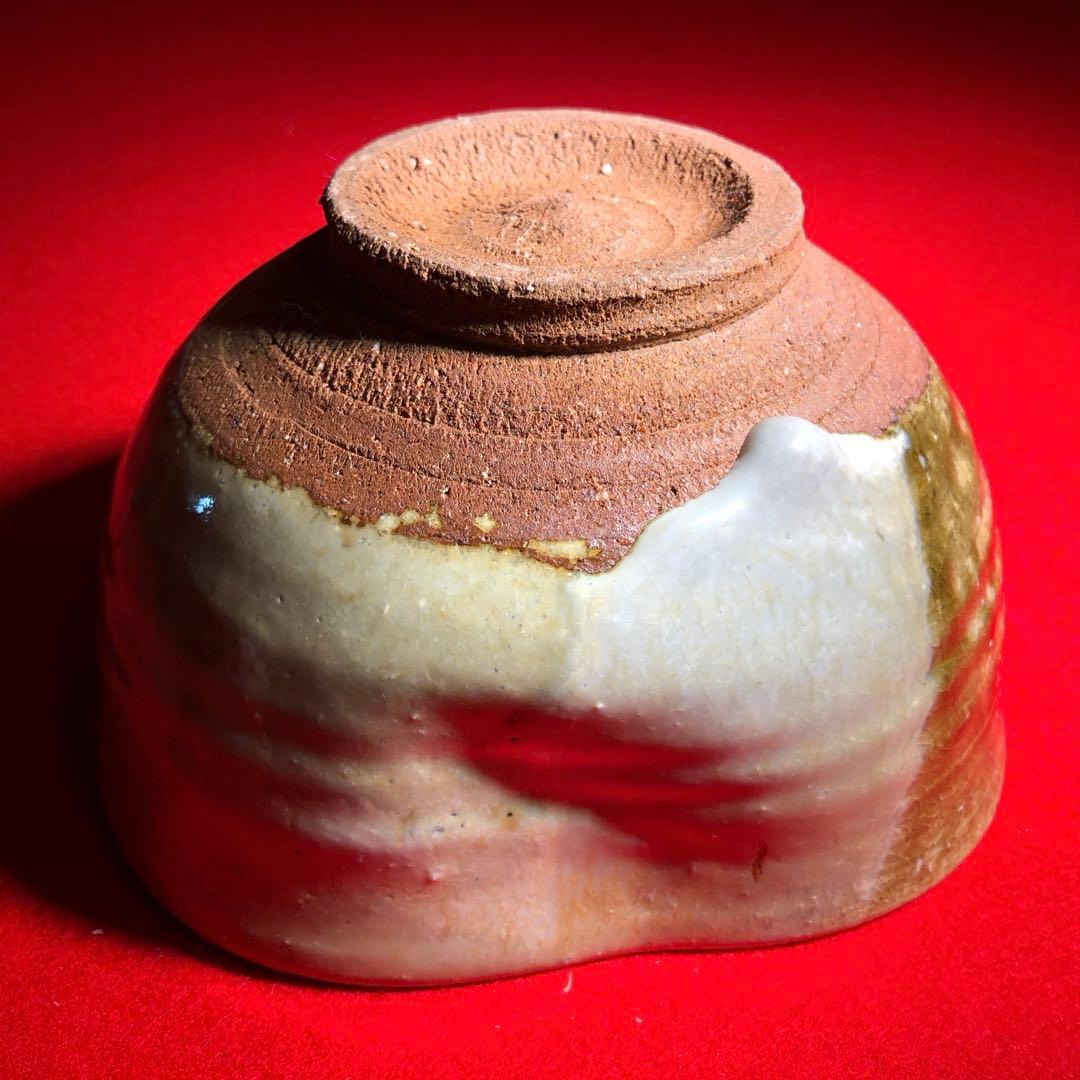 茶道具】高鶴淳一作蒔窯掛分茶碗