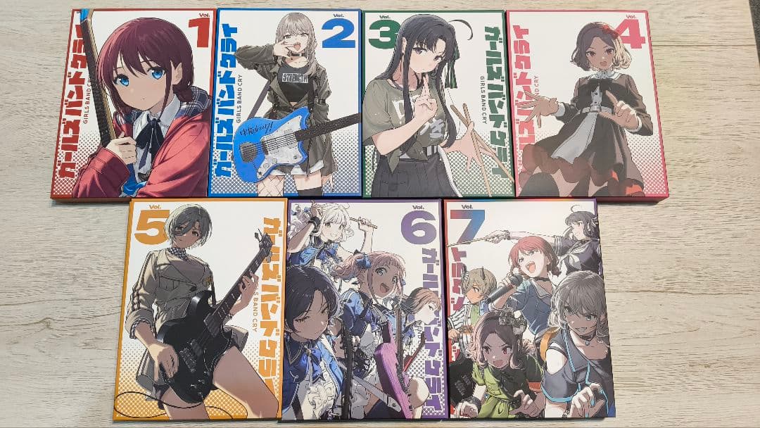 ガールズバンドクライ BD全巻 + アニメイト特典 アクリルブロック(集合