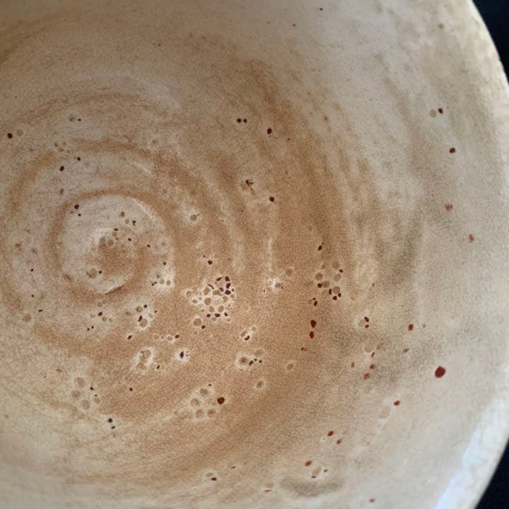 古薩摩　白薩摩　春の絵　花模様　茶碗　茶道具