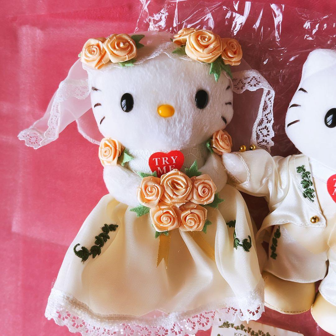希少レア　ハローキティ　ダニエル　ウェディング　ぬいぐるみ　キス　サンリオ