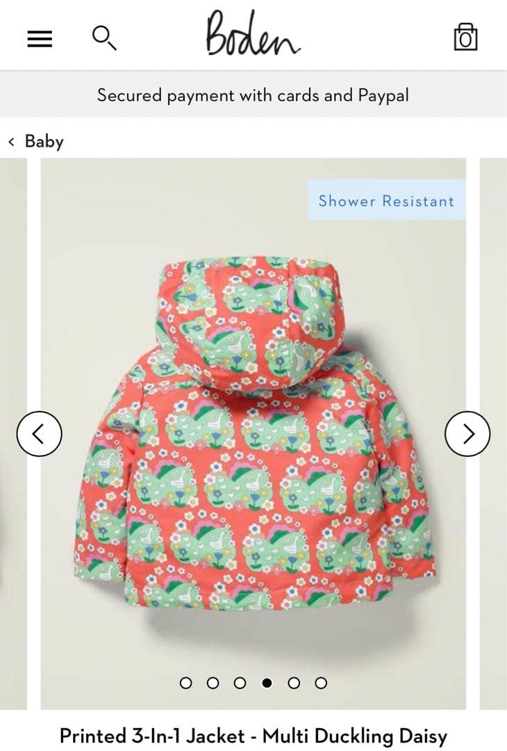 未使用 ボーデン あひる ジャケット コート 104cm 未使用 ボーデン