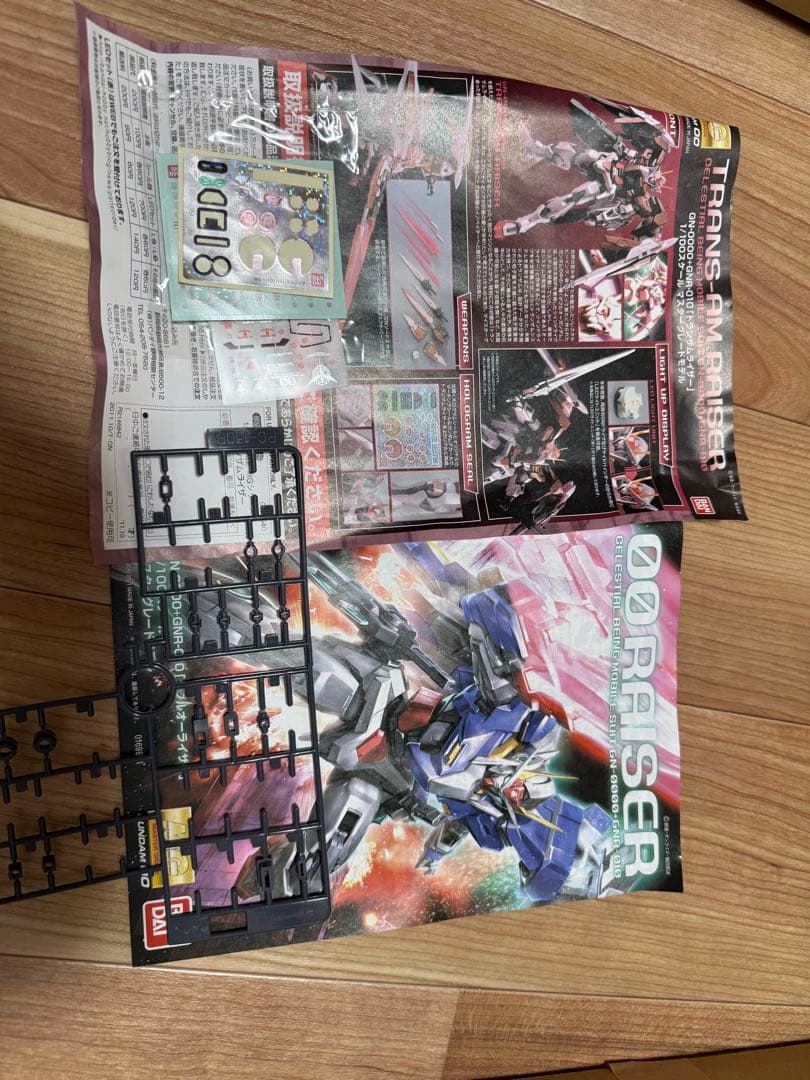 MG トランザムライザー、V2ガンダム、光の翼セット