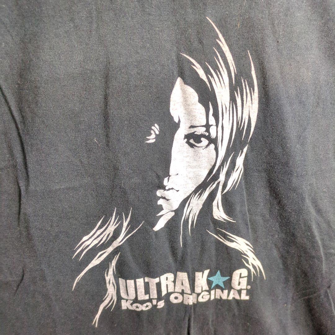 タンクトップ ノースリーブトップス ヒスガール風 女性 黒 3L 2XL 古着