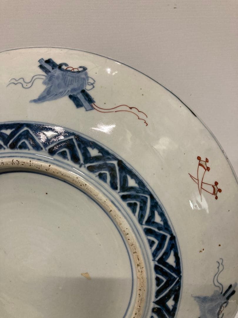 Lemon様☆江戸時代 美術品 古伊万里 川に鯉に図 約46.5