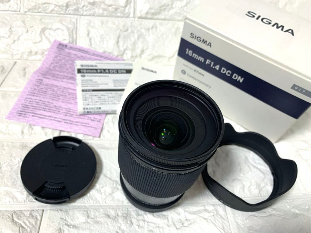 SIGMA 16mm F1.4 DC DN＋可変NDフィルター Eマウントレンズ SIGMA 16mm