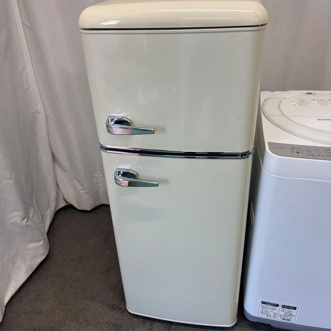 90❤️ レトロ冷蔵庫 洗濯機 7キロ 一人暮らし シャープ 安い 中古
