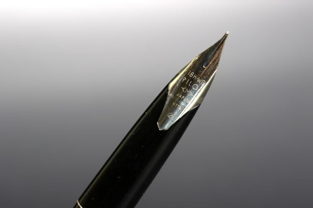 パイロット 万年筆 カスタム 18K WG ニブ シルバーストライプ