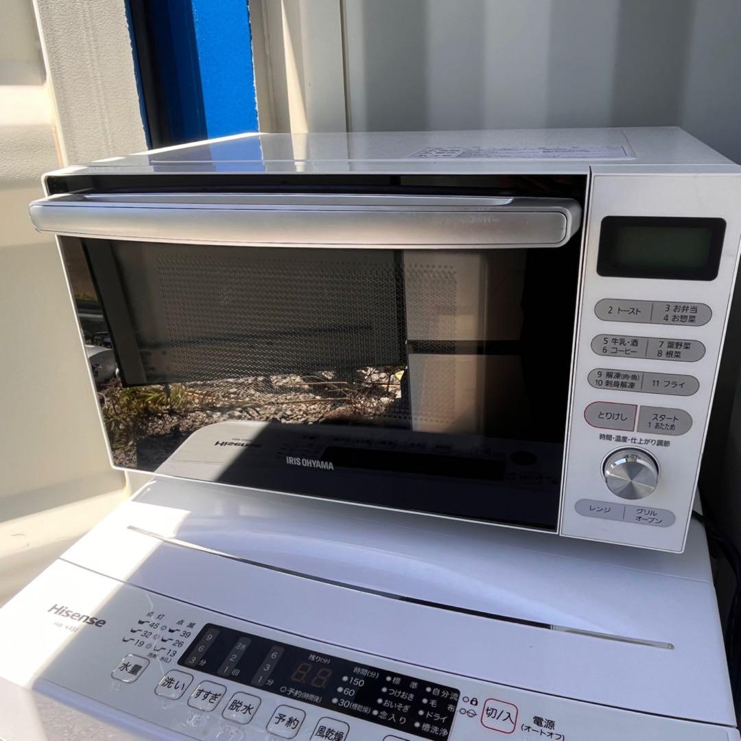 取付無料！高性能おしゃれホワイトAQUA大きめ冷蔵庫洗濯機フラット