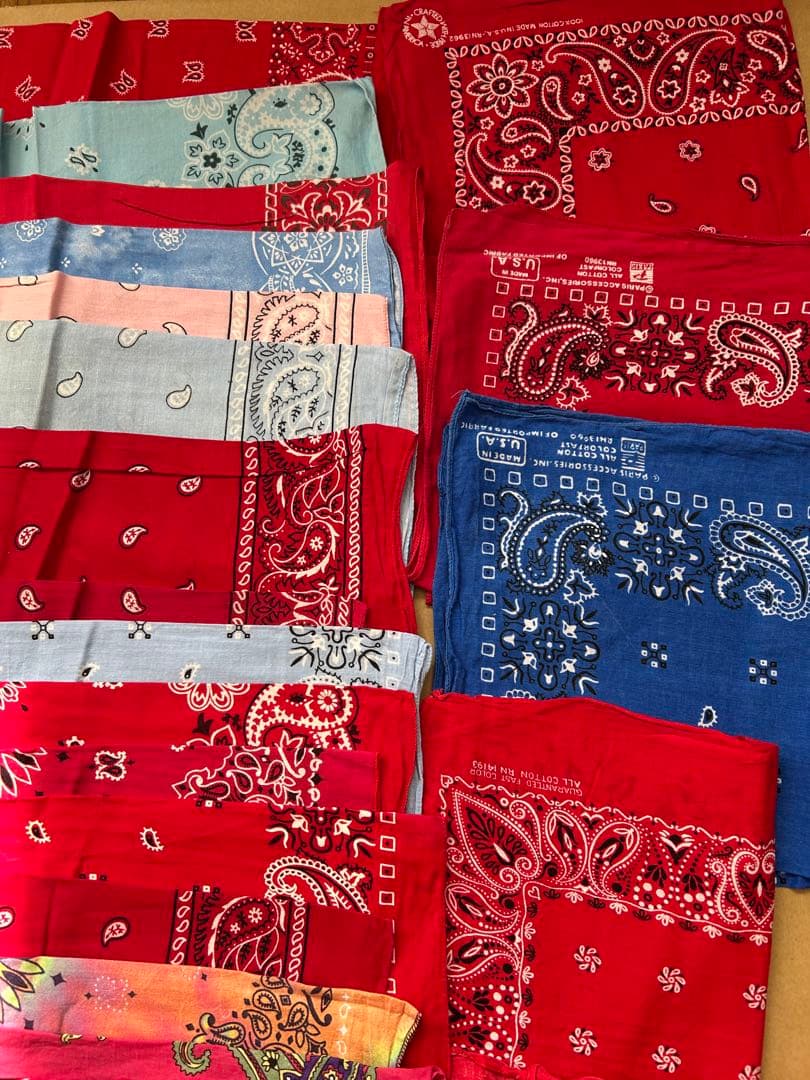 jmrx67さん専用 80s 90s アメリカ製バンダナ 40枚セット