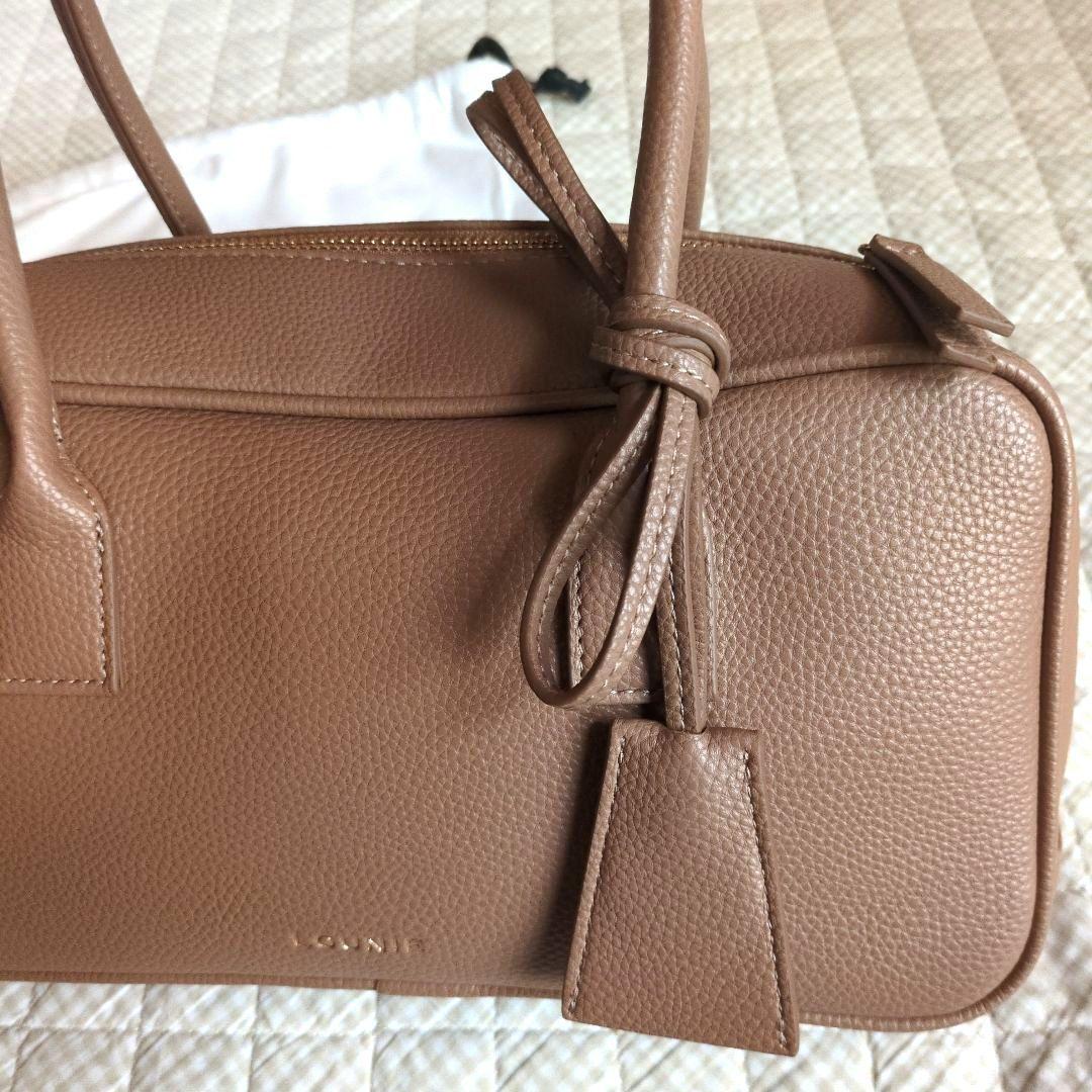 新品未使用　ルーニィ♥人気　スクエアボストンバッグ　キャメル