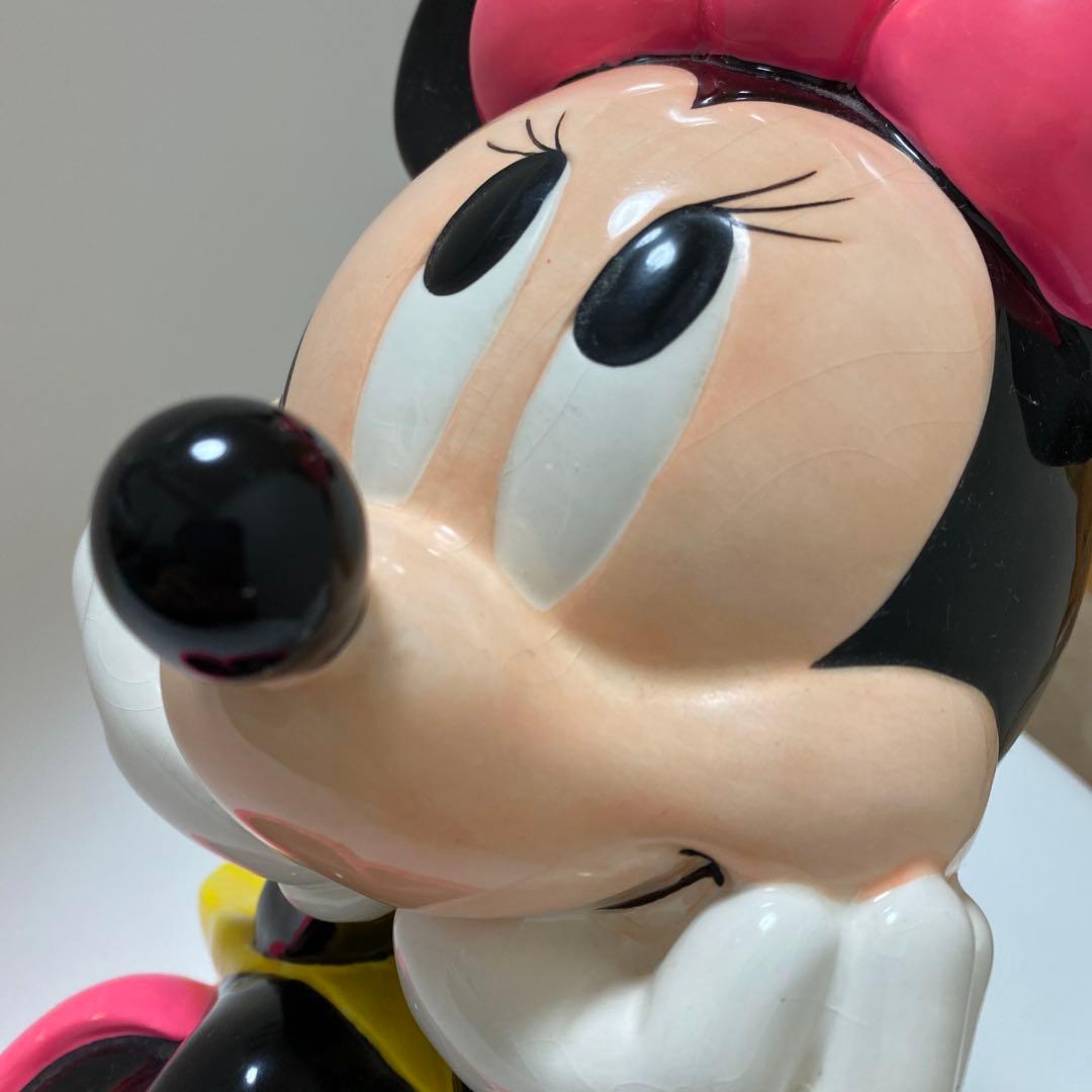 ミニー 陶器 アンティーク 貯金箱