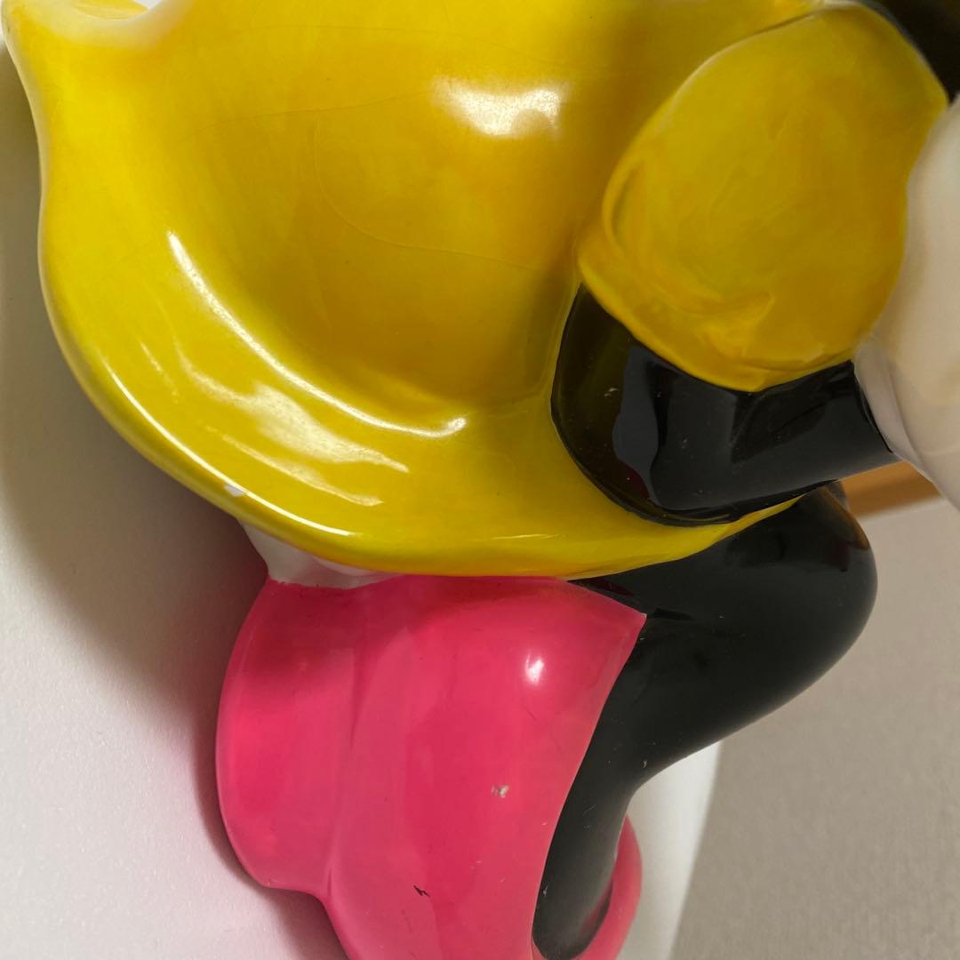 ミニー 陶器 アンティーク 貯金箱