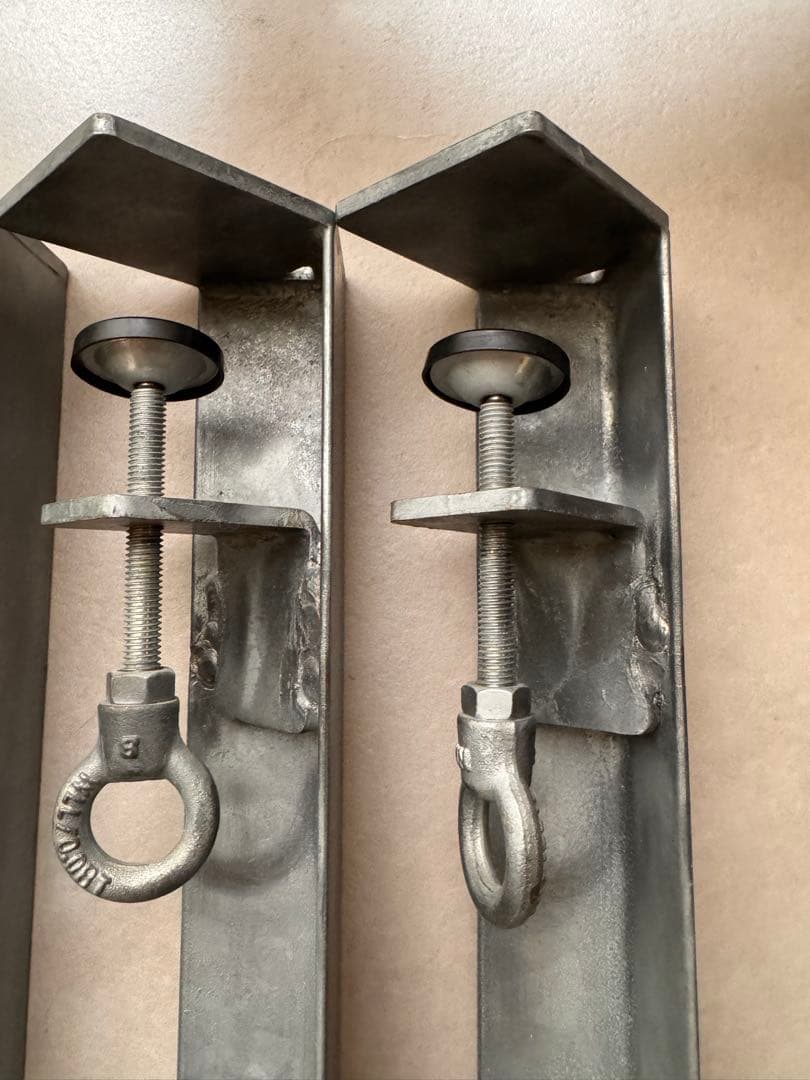 テーブル脚4本キャスター付き/エフクランプレッグ/シルバー