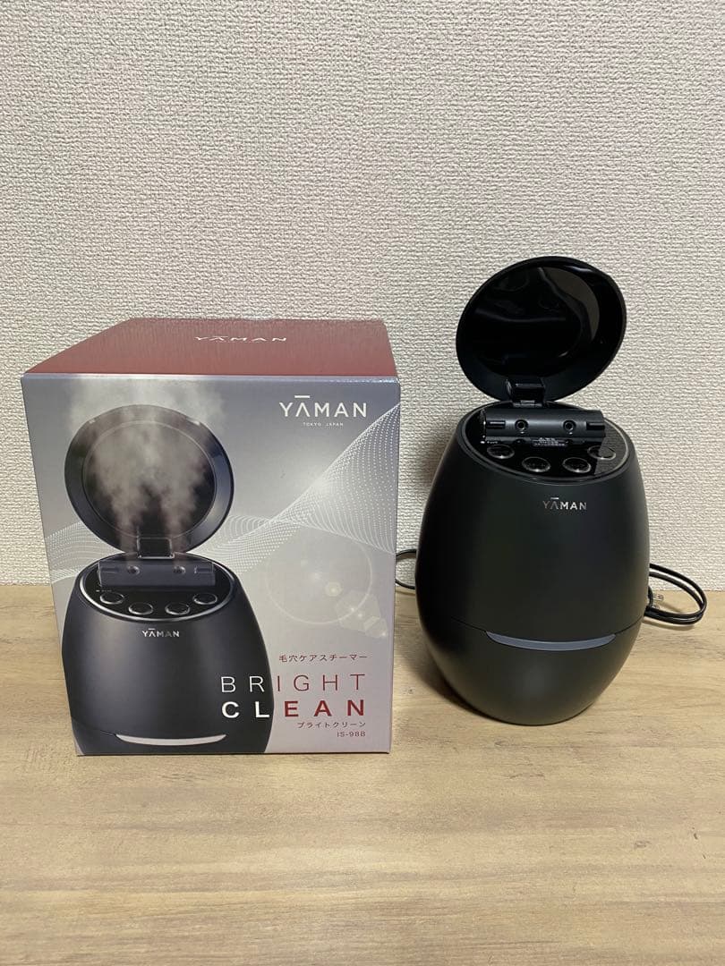 ヤーマン 毛穴ケアスチーマー ブライトクリーン ブラック IS98B