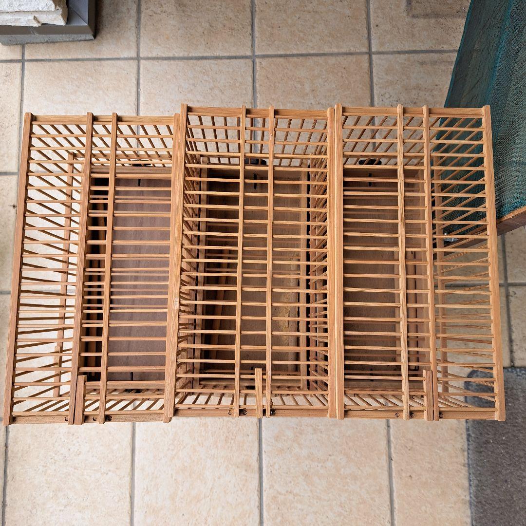 鳥籠 鳥かご メジロ 9個 + 収納木棚 メジロ籠&寝かせ箱 メジロ