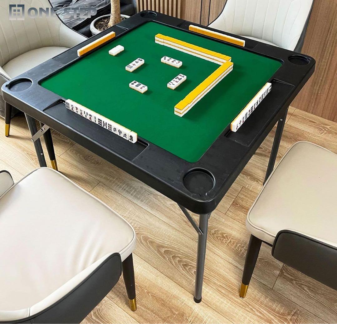 全自動麻雀卓 家庭用 折りたたみ 麻雀卓 全自動卓 28mm ゴールド 2119