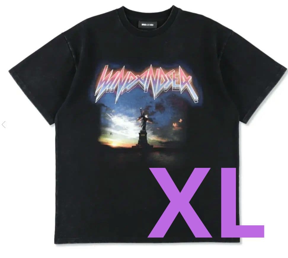 新品使用【XL】wind and sea WORLD TOUR XL】wind and sea WORLD TOUR TEE NEWYORK