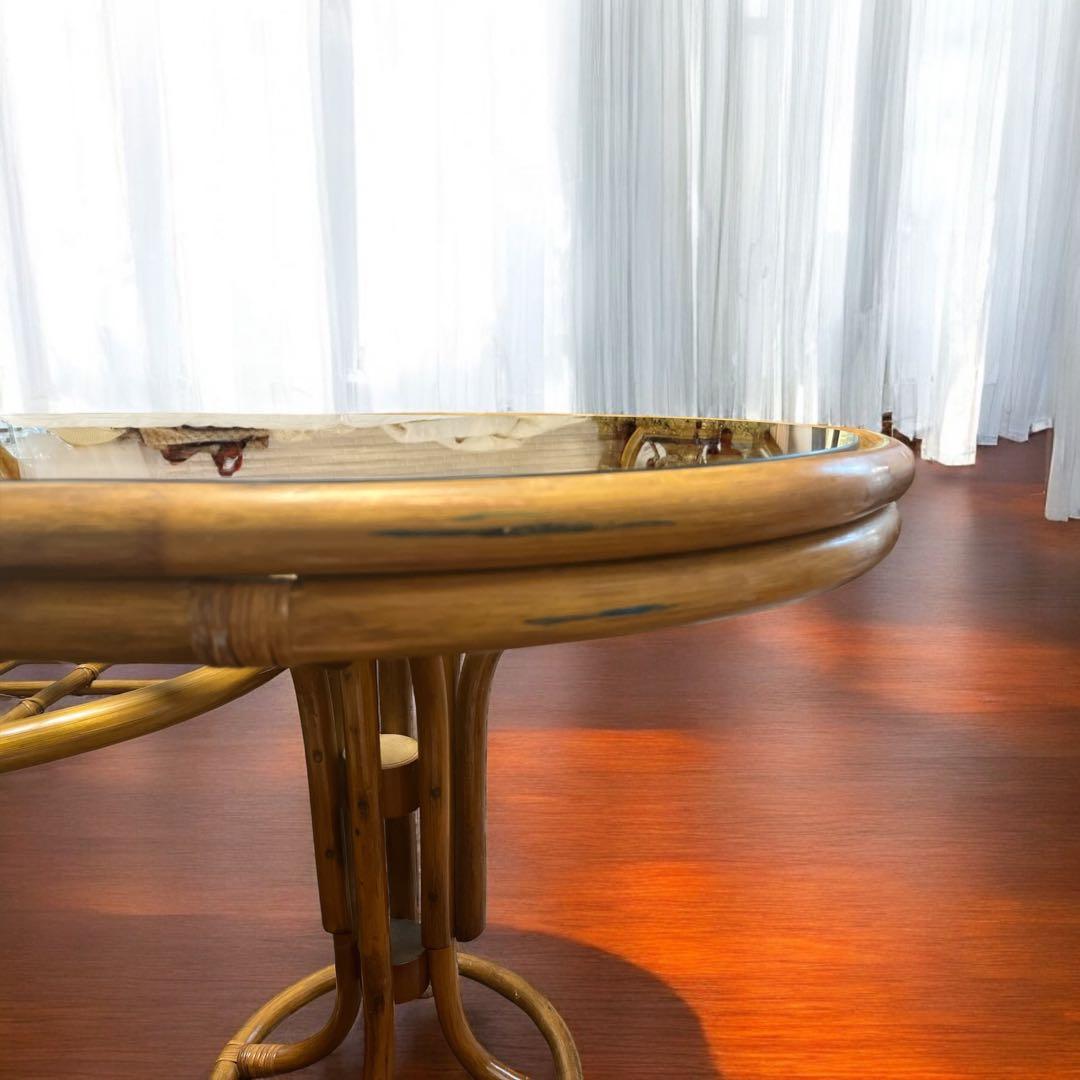 tomato レア❣️ラタン テーブル ダイニングテーブル カウンター