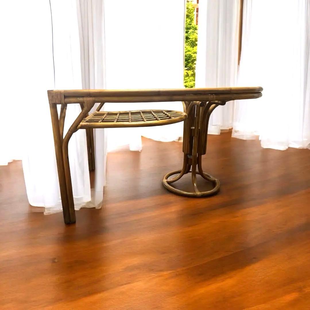 tomato レア❣️ラタン テーブル ダイニングテーブル カウンター