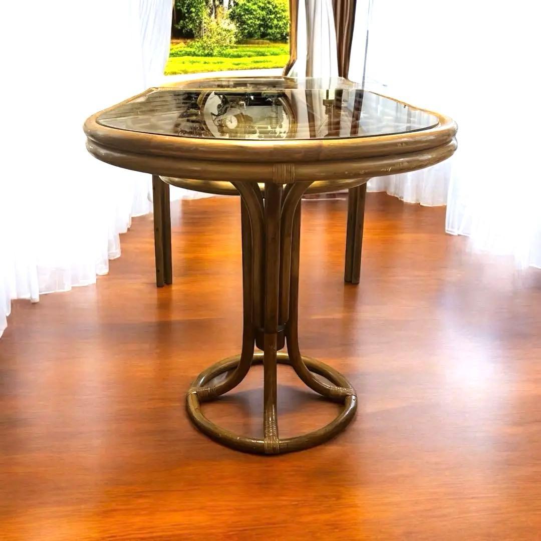 tomato レア❣️ラタン テーブル ダイニングテーブル カウンター