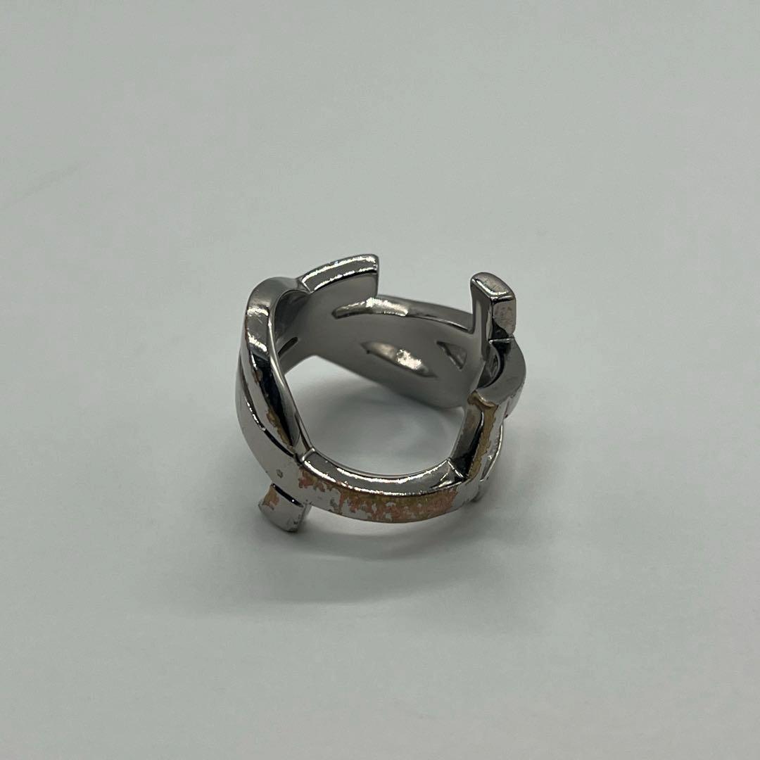 サンローランパリ SAINT LAURENT YSLロゴ リング 12号 メタル