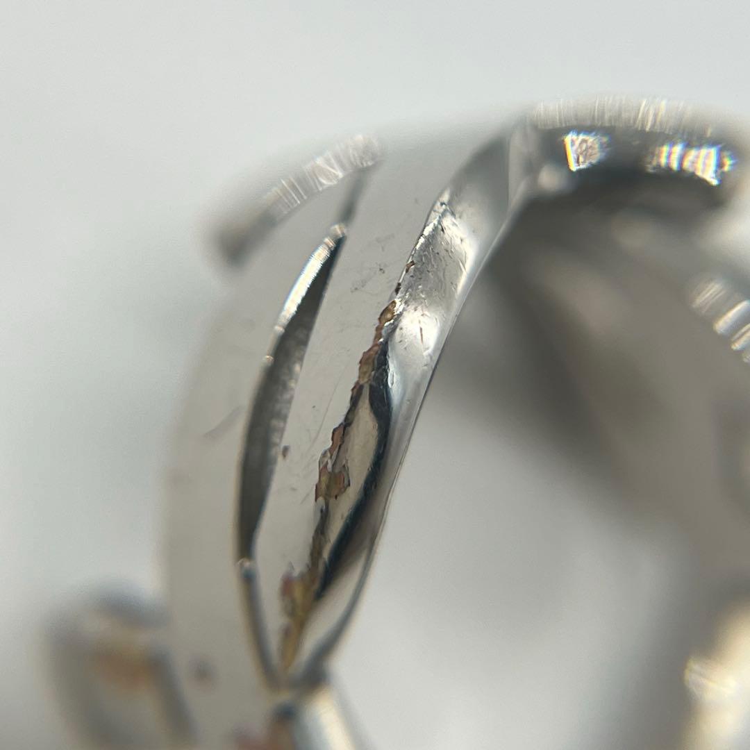 サンローランパリ SAINT LAURENT YSLロゴ リング 12号 メタル