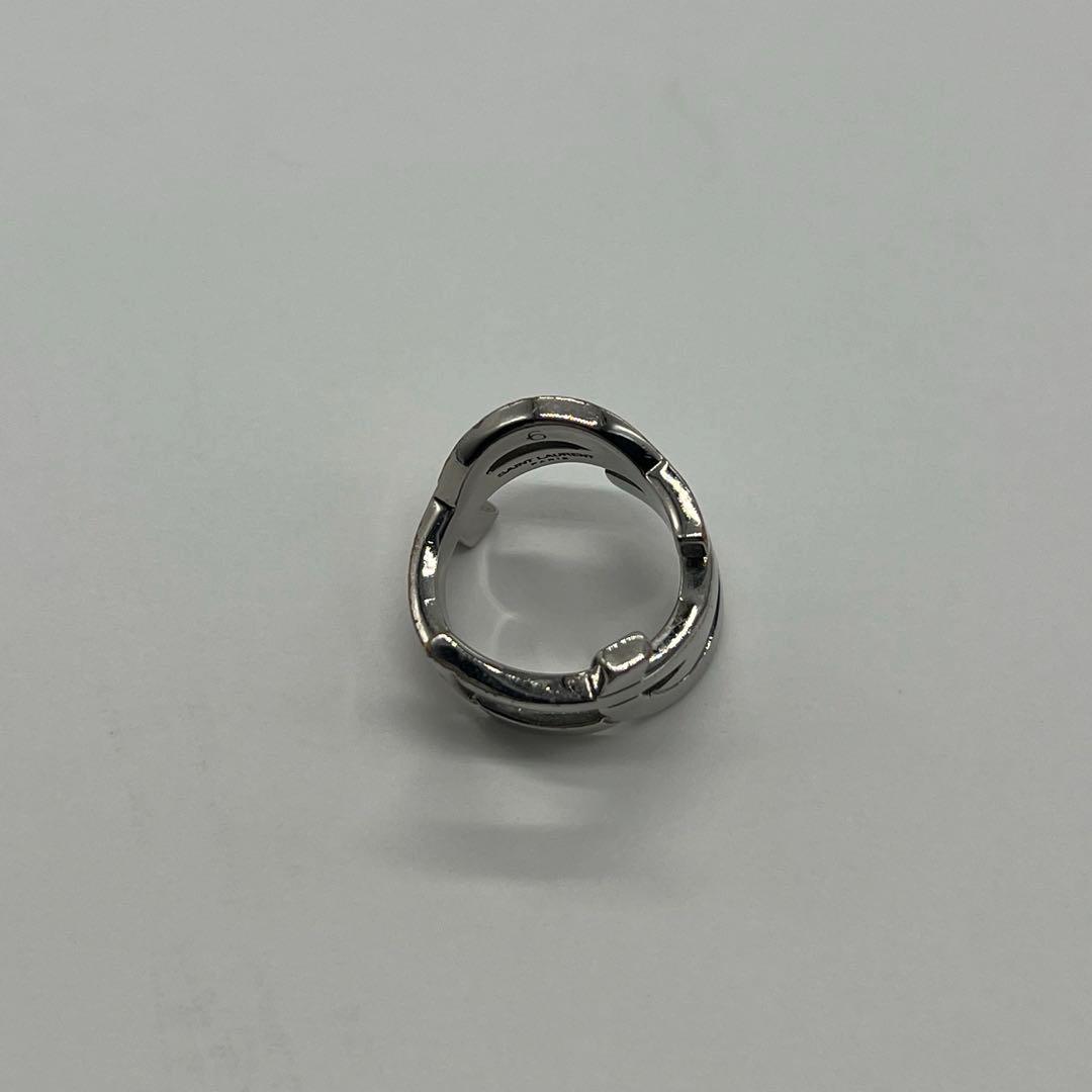 サンローランパリ SAINT LAURENT YSLロゴ リング 12号 メタル