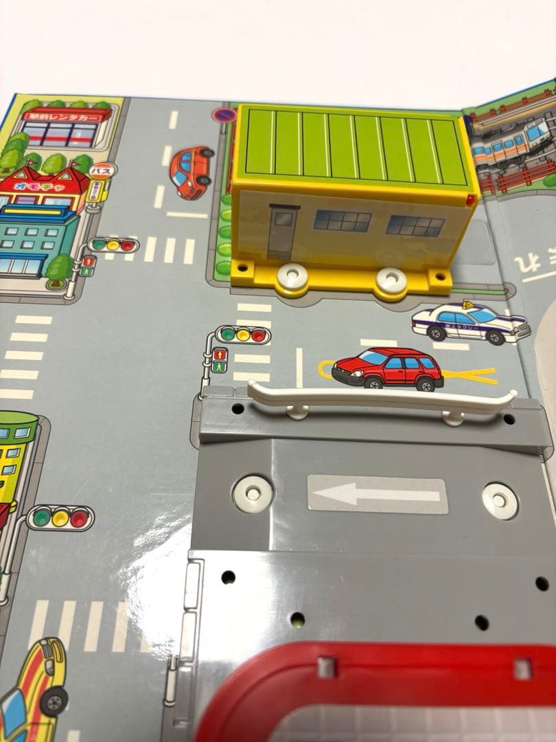 【美品】　トミカ ハンデイ立体マップ 駅前ロータリー　付属品有り　レア　バス