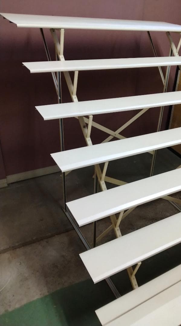 B17 雛人形用７段飾り ひな段 スチール台40号☆中古品 高さ約128cm