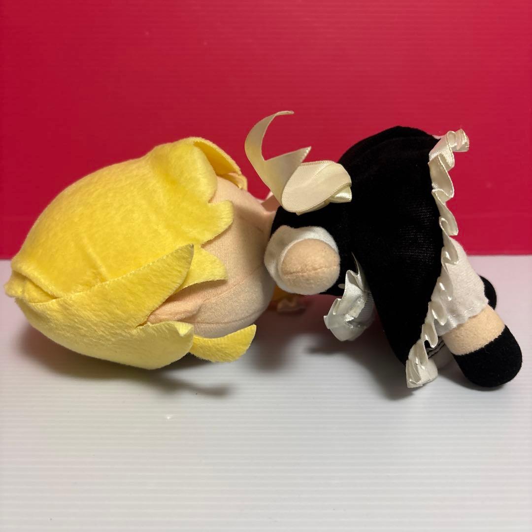 東方project gift ふもふもぬいぐるみ　霧雨魔理沙　博麗霊夢2体セット