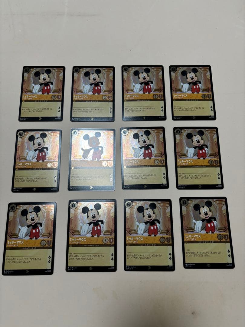 ロルカナ「ミッキーマウス」東京おもちゃショー　プロモカード 12枚セット