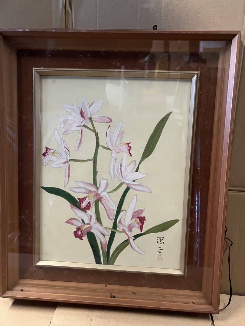 蘭の花 絵画潔子