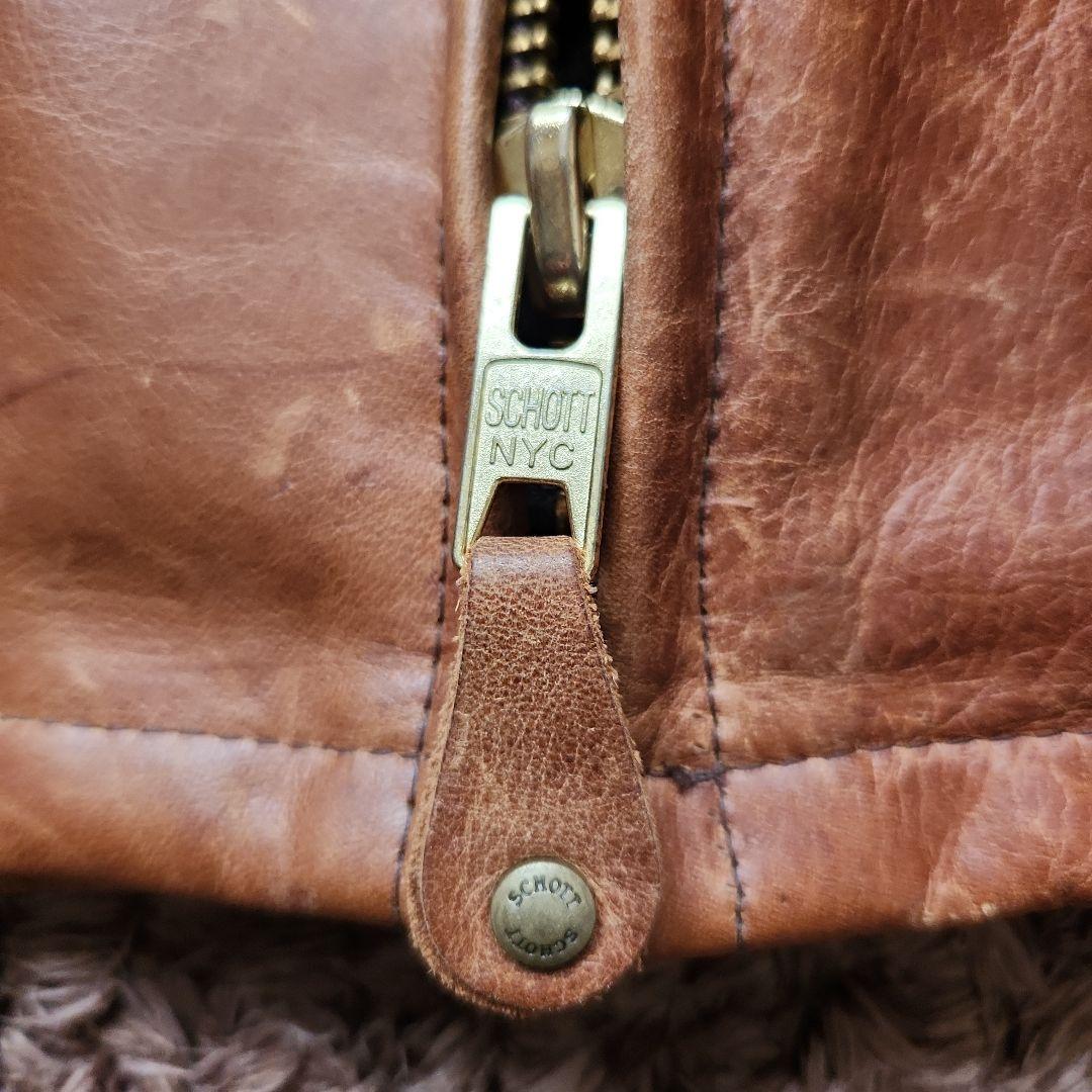 Schott シングルライダース643 ナバホブラウン サイズ38 - メルカリ