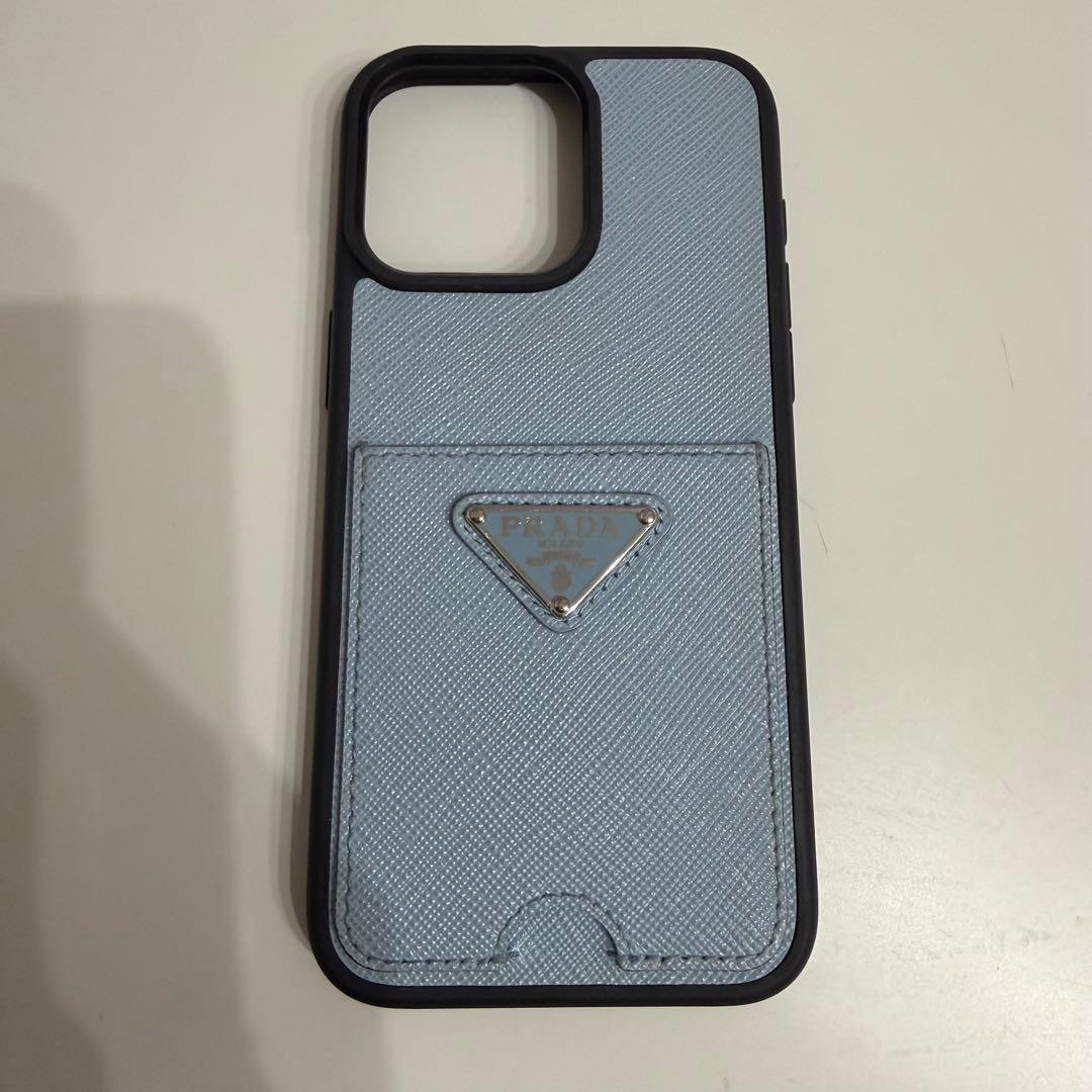 PRADA プラダiPhone15 pro max ケースブルー