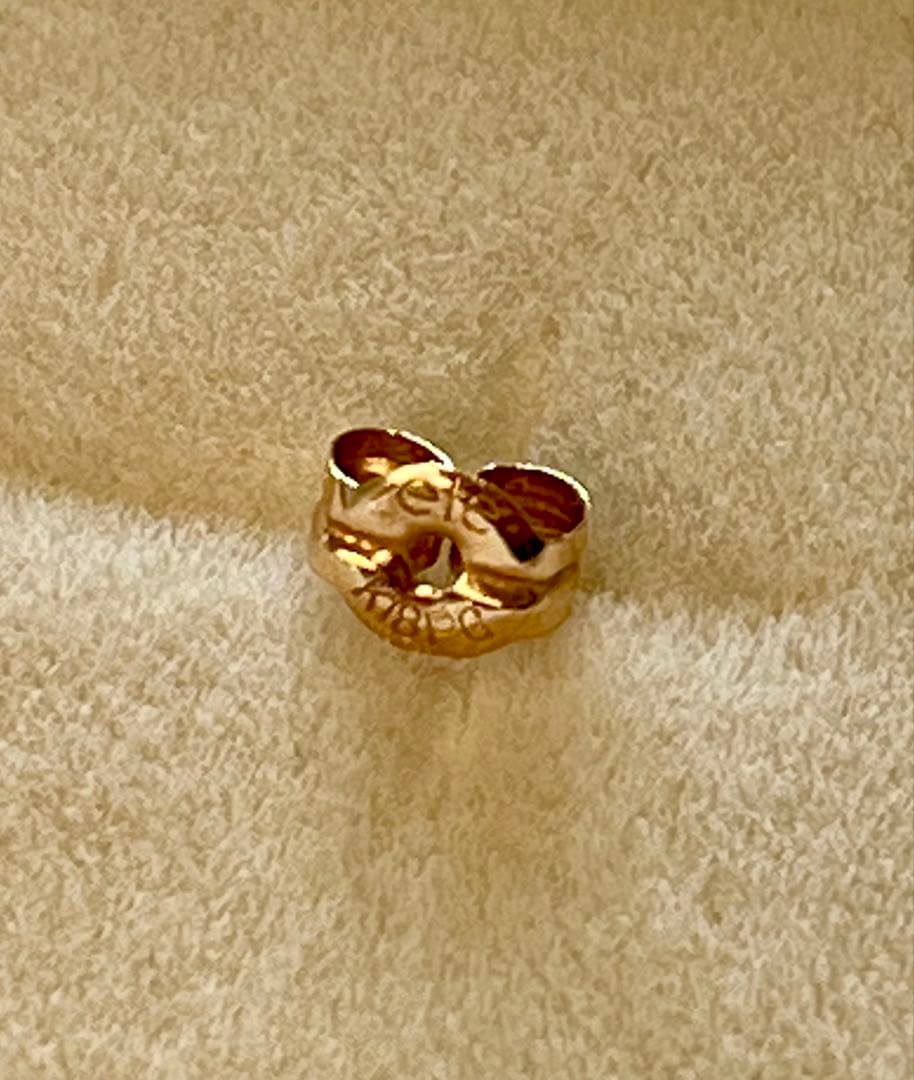 【ete】K18 ダイヤモンド 0.1ct ピアス「ブライト」　ピンクゴールド