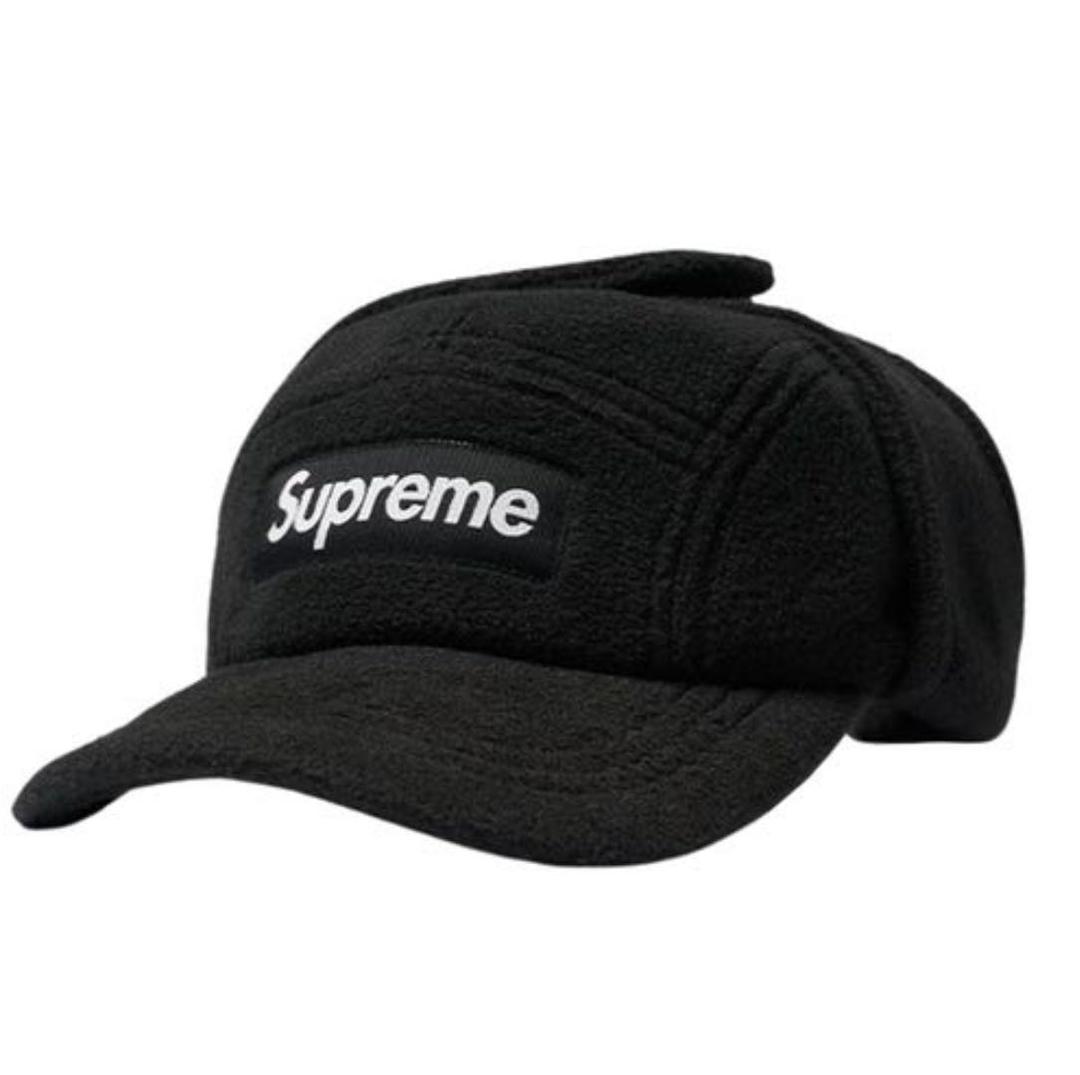 Supreme Polartec Earflap Camp Cap ブラック