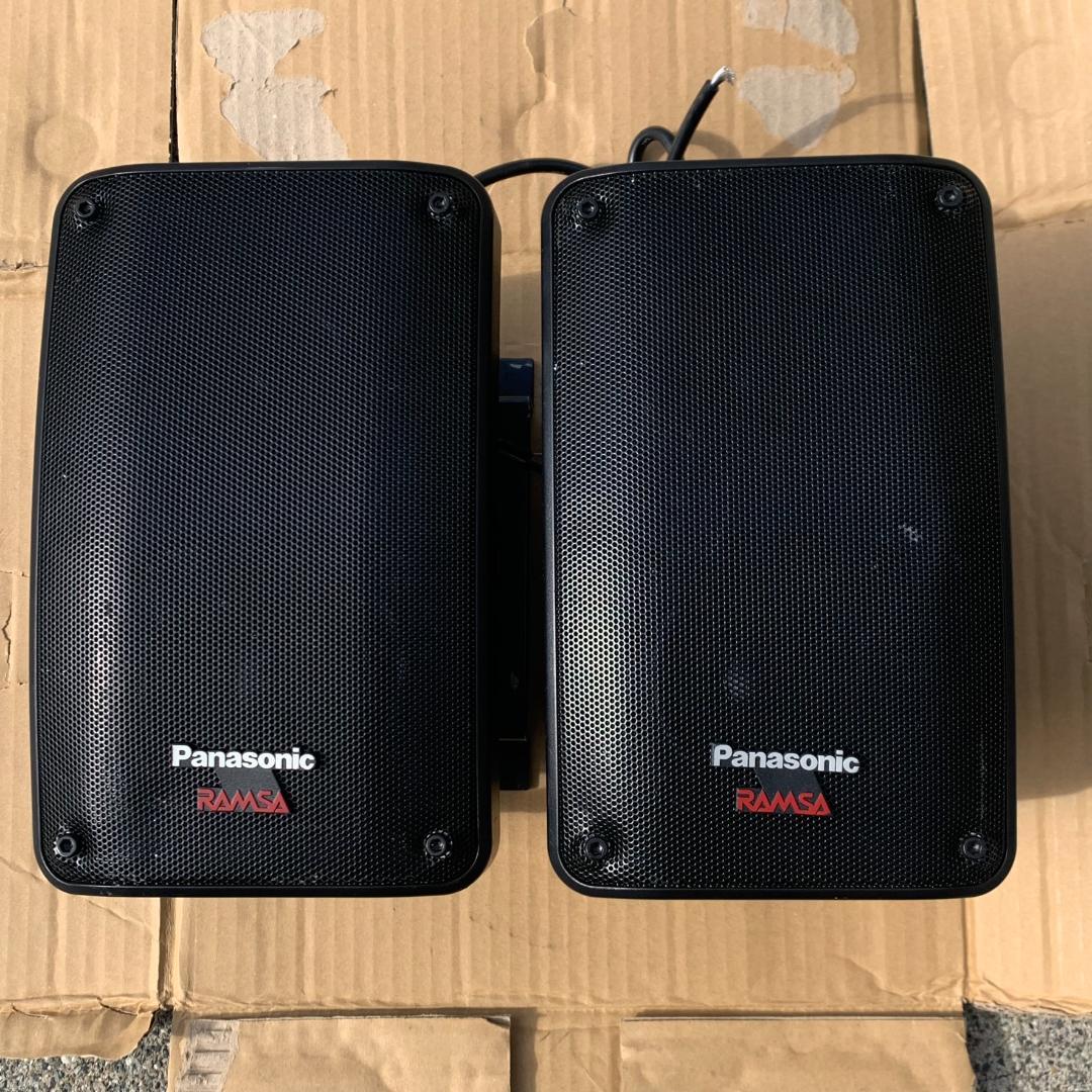2個 パナソニック ラムサ WS-BN010-K スピーカー 店舗 業務用