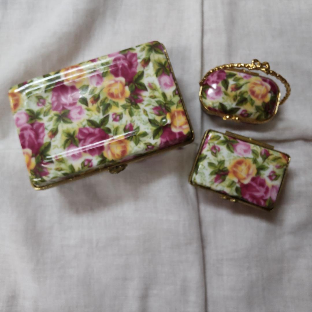 Amazon.co.jp: リモージュ 風 ピルケース 陶器 ヒンジボックス