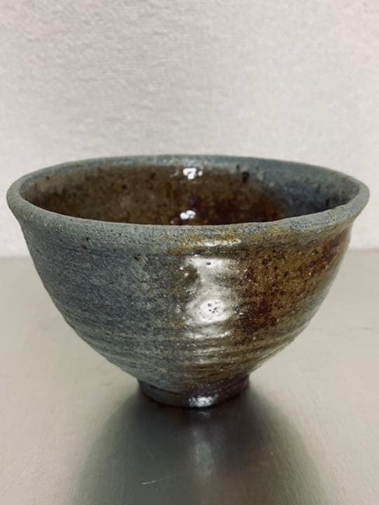 茶碗 唐津窯変 杉本立夫 号は泥牛 京都大吉主人 抹茶碗 桐