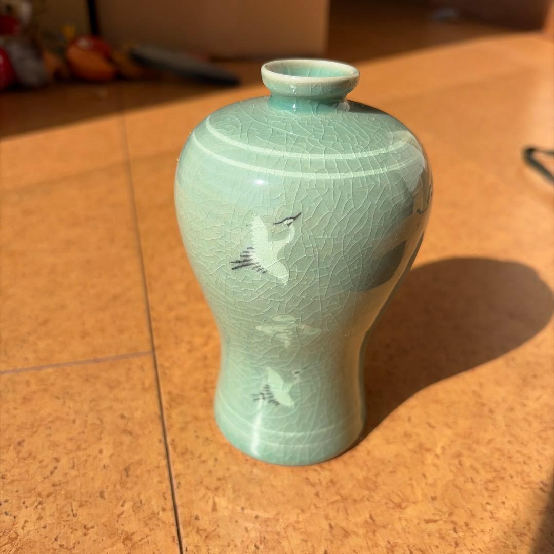 アンティーク 韓国青磁 高麗磁器 花瓶セット - メルカリ