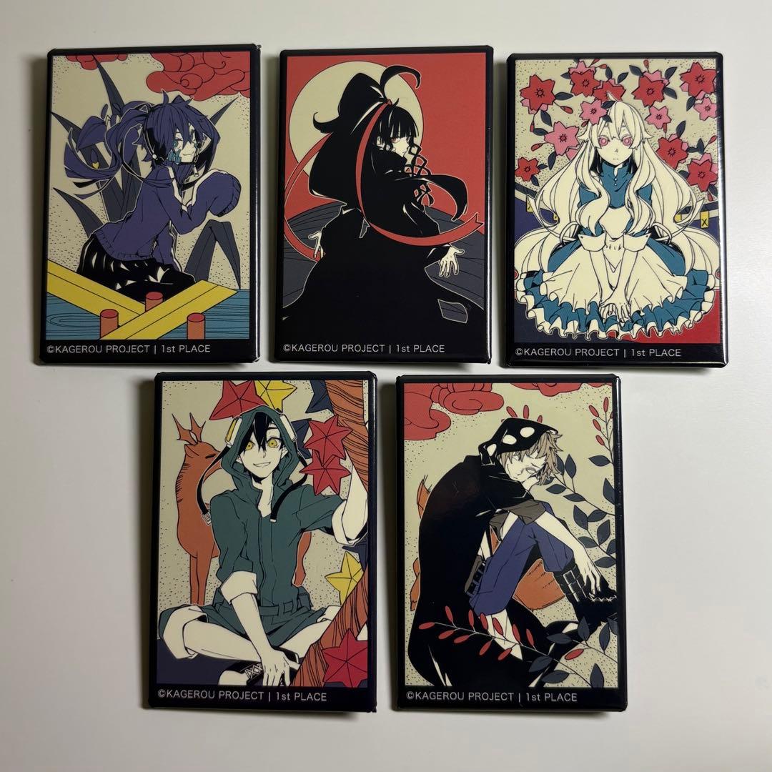 カゲロウプロジェクト カゲプロ 花札 スクエア 缶バッジ 5点 - メルカリ