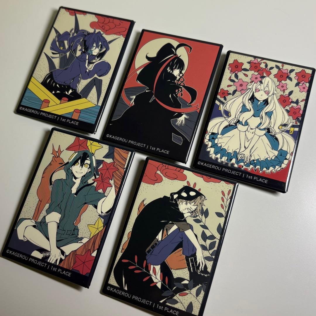 カゲロウプロジェクト カゲプロ 花札 スクエア 缶バッジ 5点 - メルカリ