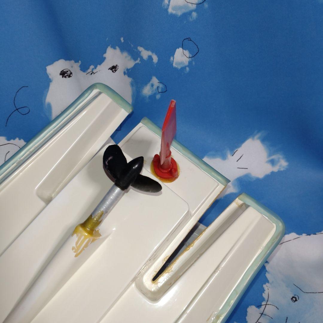 ♥30年以前ヒロボーハイドロプレーン船カリビアンウイングＲＣＥＰボート完成中古品