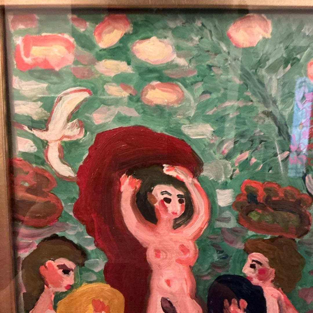野間仁根 油彩画 真作 日動画廊取り扱い