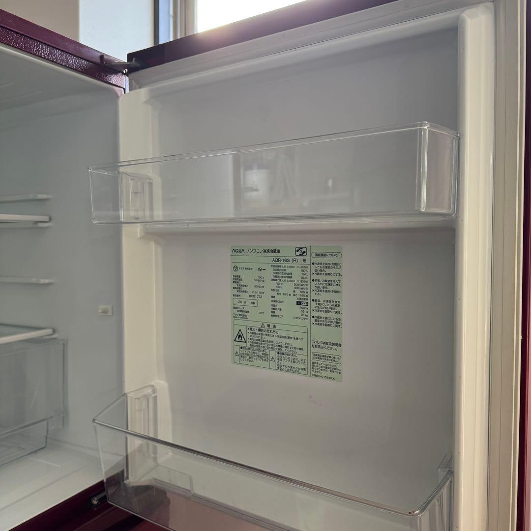 ☆送料・設置無料☆ 中古 2ドア冷蔵庫 アクア (No.0209) ☆送料・設置無料